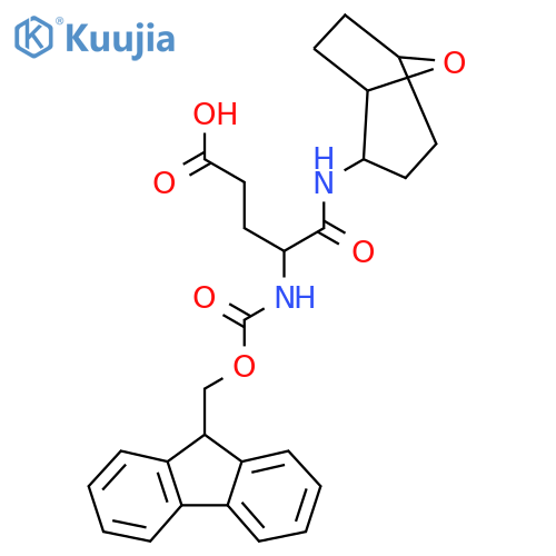 4-({(9H-fluoren-9-yl)methoxycarbonyl}amino)-4-({8-oxabicyclo3.2.1octan-2-yl}carbamoyl)butanoic acid structure