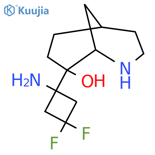8-(1-amino-3,3-difluorocyclobutyl)-2-azabicyclo3.3.1nonan-8-ol structure