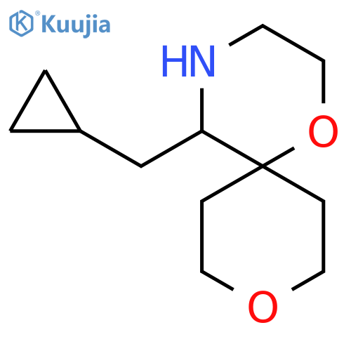 5-(cyclopropylmethyl)-1,9-dioxa-4-azaspiro5.5undecane structure