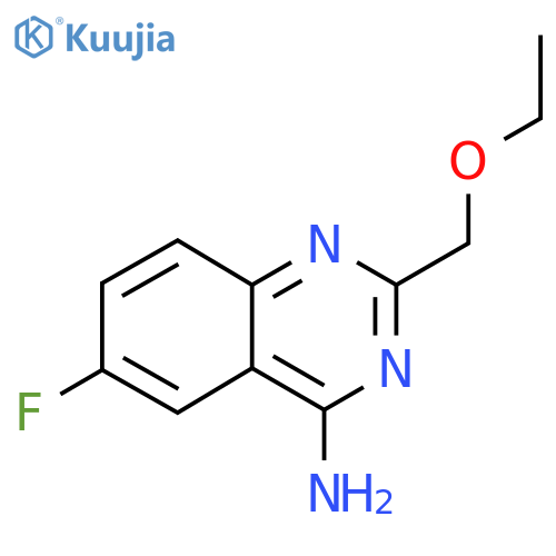 2-(ethoxymethyl)-6-fluoroquinazolin-4-amine structure