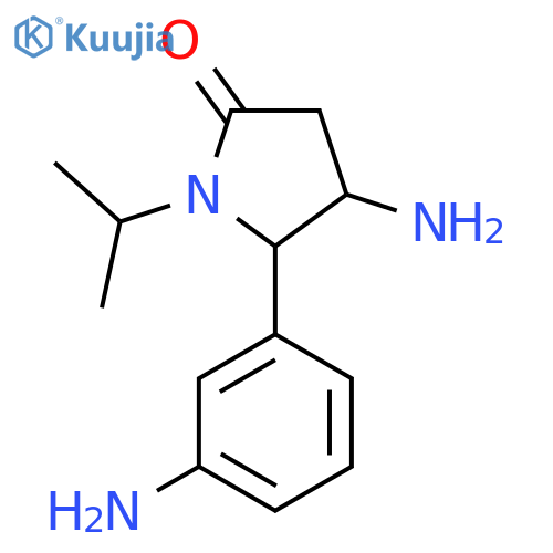 4-amino-5-(3-aminophenyl)-1-(propan-2-yl)pyrrolidin-2-one structure