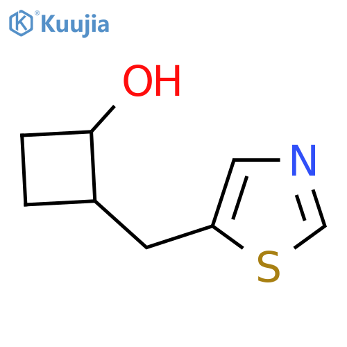2-(1,3-thiazol-5-yl)methylcyclobutan-1-ol structure