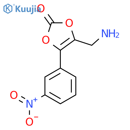 4-(aminomethyl)-5-(3-nitrophenyl)-2H-1,3-dioxol-2-one structure