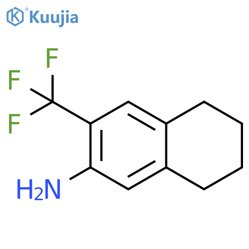 3-(trifluoromethyl)-5,6,7,8-tetrahydronaphthalen-2-amine structure
