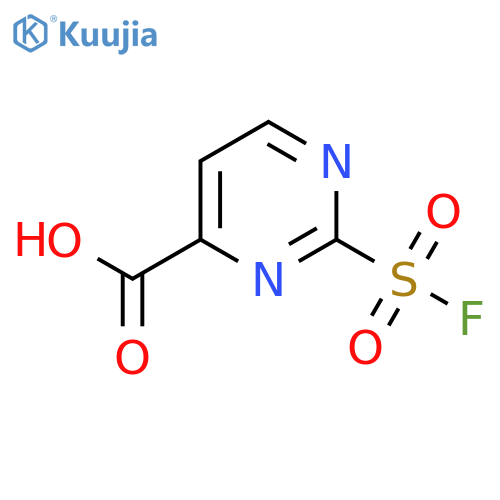 2-(fluorosulfonyl)pyrimidine-4-carboxylic acid structure
