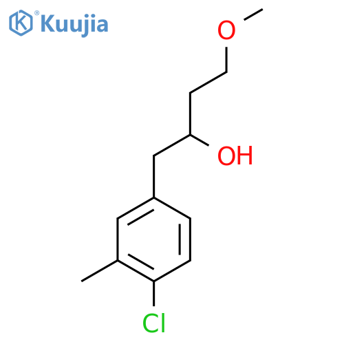 1-(4-chloro-3-methylphenyl)-4-methoxybutan-2-ol structure