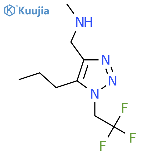 methyl({5-propyl-1-(2,2,2-trifluoroethyl)-1H-1,2,3-triazol-4-ylmethyl})amine structure