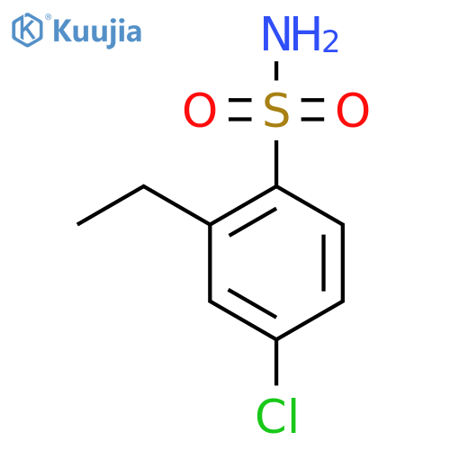 4-chloro-2-ethylbenzene-1-sulfonamide structure
