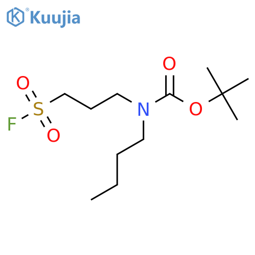 tert-butyl N-butyl-N-3-(fluorosulfonyl)propylcarbamate structure