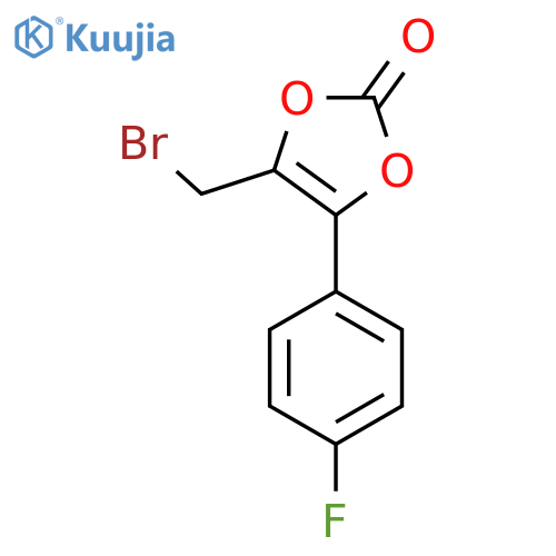 4-(bromomethyl)-5-(4-fluorophenyl)-2H-1,3-dioxol-2-one structure