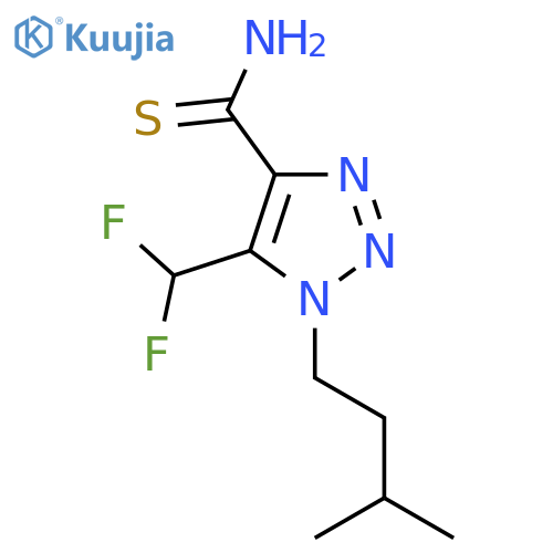 5-(difluoromethyl)-1-(3-methylbutyl)-1H-1,2,3-triazole-4-carbothioamide structure