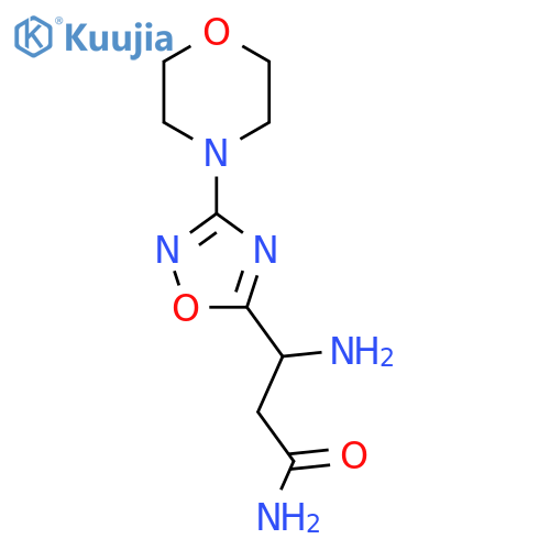 3-amino-3-3-(morpholin-4-yl)-1,2,4-oxadiazol-5-ylpropanamide structure