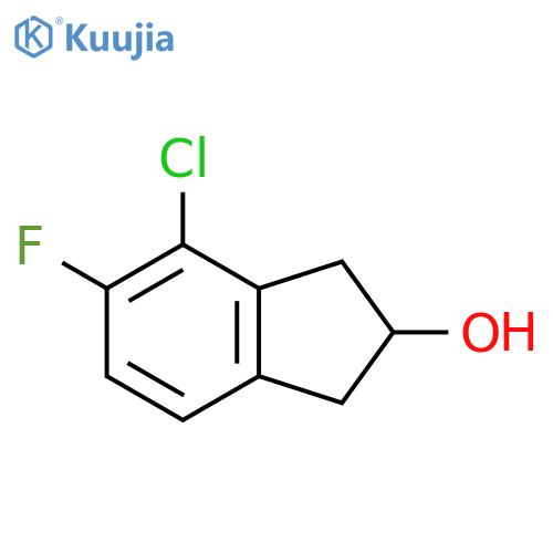 4-chloro-5-fluoro-2,3-dihydro-1H-inden-2-ol structure