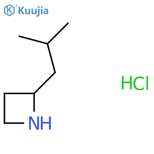 2-(2-methylpropyl)azetidine hydrochloride structure