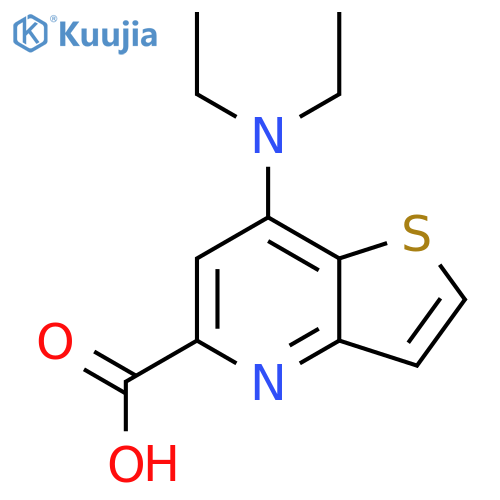7-(diethylamino)thieno3,2-bpyridine-5-carboxylic acid structure