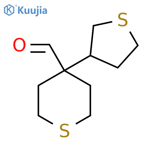 4-(thiolan-3-yl)thiane-4-carbaldehyde structure