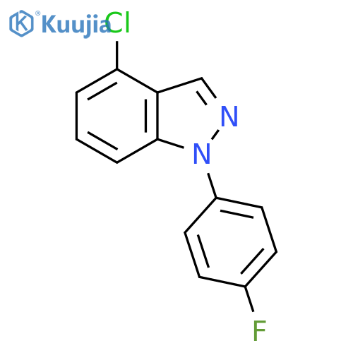 4-chloro-1-(4-fluorophenyl)-1H-indazole structure