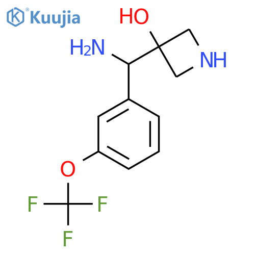 3-{amino3-(trifluoromethoxy)phenylmethyl}azetidin-3-ol structure