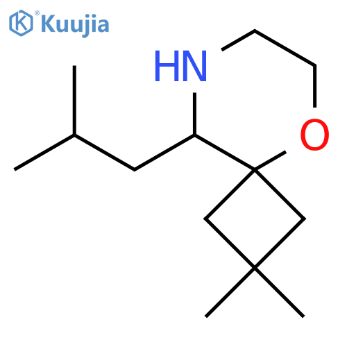 2,2-dimethyl-9-(2-methylpropyl)-5-oxa-8-azaspiro3.5nonane structure
