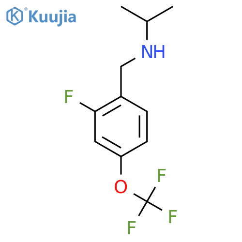 {2-fluoro-4-(trifluoromethoxy)phenylmethyl}(propan-2-yl)amine structure