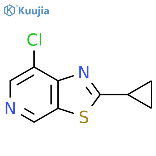 7-chloro-2-cyclopropyl-1,3thiazolo5,4-cpyridine structure