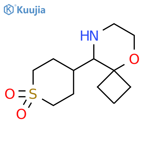 4-{5-oxa-8-azaspiro3.5nonan-9-yl}-1lambda6-thiane-1,1-dione structure