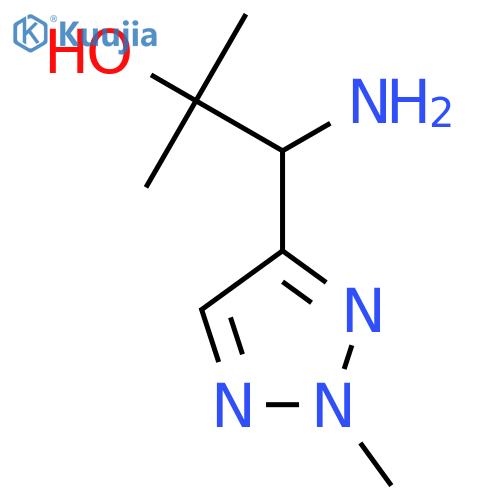 1-amino-2-methyl-1-(2-methyl-2H-1,2,3-triazol-4-yl)propan-2-ol structure
