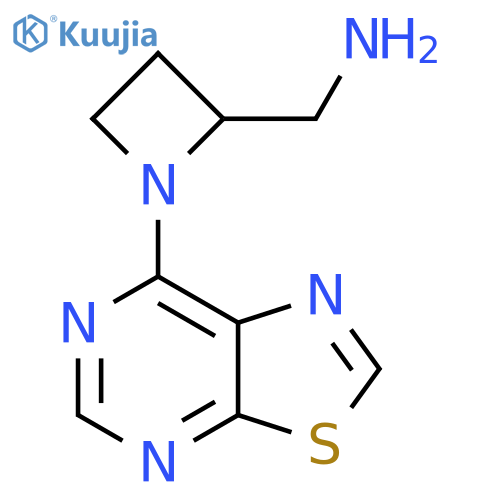 (1-{1,3thiazolo5,4-dpyrimidin-7-yl}azetidin-2-yl)methanamine structure