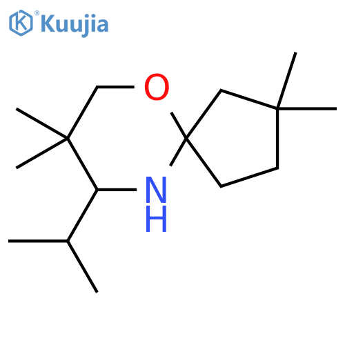 2,2,8,8-tetramethyl-9-(propan-2-yl)-6-oxa-10-azaspiro4.5decane structure
