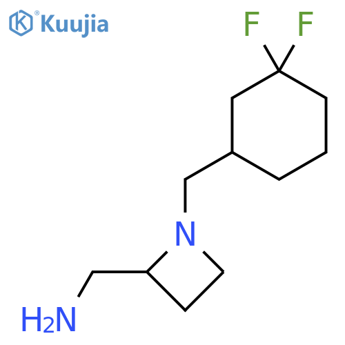 {1-(3,3-difluorocyclohexyl)methylazetidin-2-yl}methanamine structure