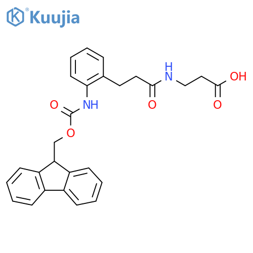 3-{3-2-({(9H-fluoren-9-yl)methoxycarbonyl}amino)phenylpropanamido}propanoic acid structure