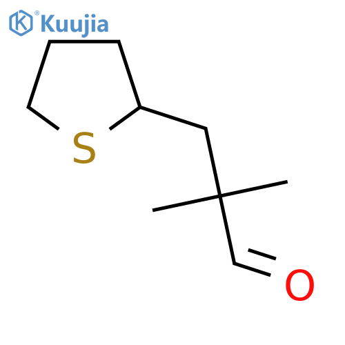 2,2-dimethyl-3-(thiolan-2-yl)propanal structure
