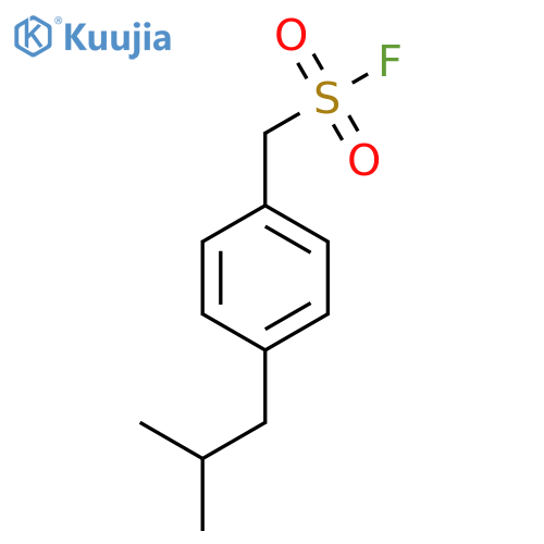 4-(2-methylpropyl)phenylmethanesulfonyl fluoride structure