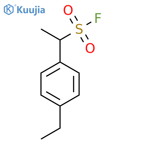 1-(4-ethylphenyl)ethane-1-sulfonyl fluoride structure