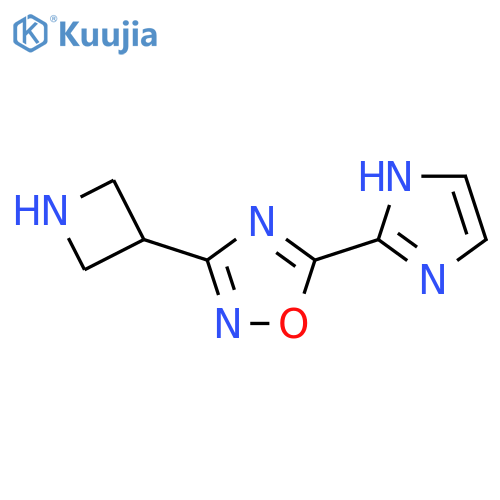 3-(azetidin-3-yl)-5-(1H-imidazol-2-yl)-1,2,4-oxadiazole structure