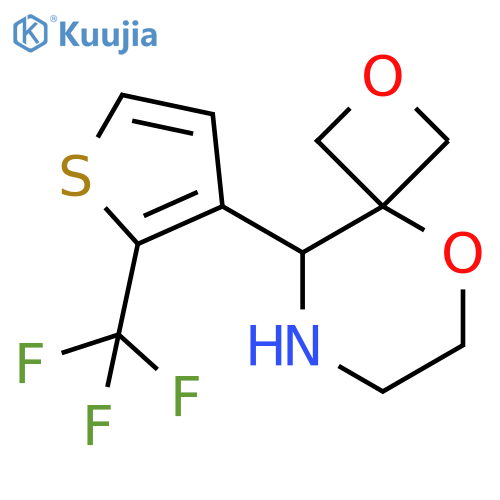 9-2-(trifluoromethyl)thiophen-3-yl-2,5-dioxa-8-azaspiro3.5nonane structure