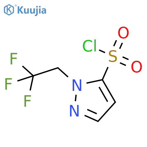 1-(2,2,2-trifluoroethyl)-1H-pyrazole-5-sulfonyl chloride structure