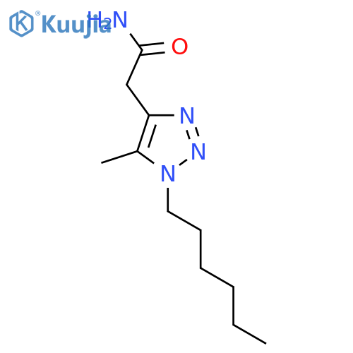 2-(1-hexyl-5-methyl-1H-1,2,3-triazol-4-yl)acetamide structure