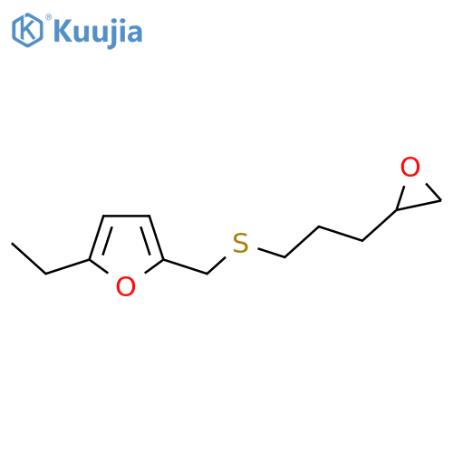 2-ethyl-5-({3-(oxiran-2-yl)propylsulfanyl}methyl)furan structure