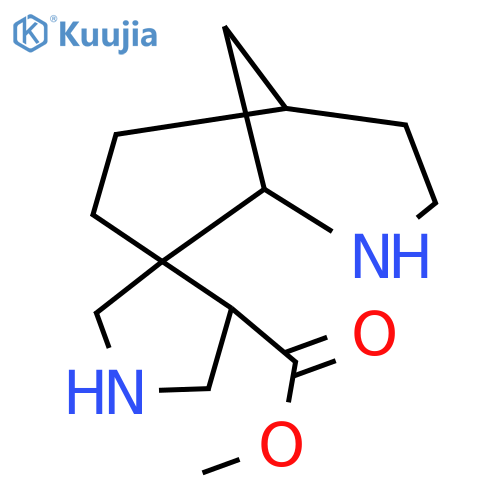 methyl 8-azaspirobicyclo3.3.1nonane-2,3'-pyrrolidine-4'-carboxylate structure