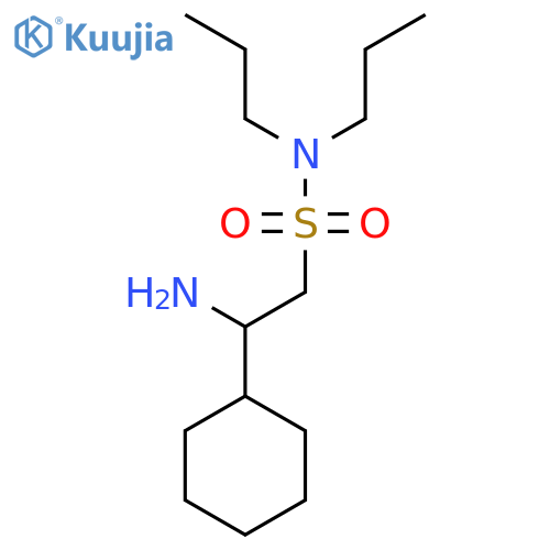 2-amino-2-cyclohexyl-N,N-dipropylethane-1-sulfonamide structure