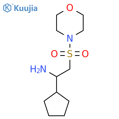 1-cyclopentyl-2-(morpholine-4-sulfonyl)ethan-1-amine structure