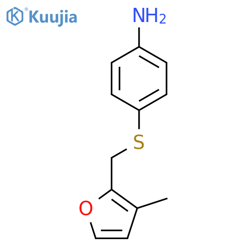 4-{(3-methylfuran-2-yl)methylsulfanyl}aniline structure