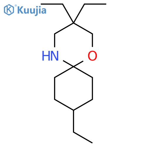 3,3,9-triethyl-1-oxa-5-azaspiro5.5undecane structure