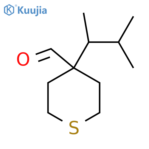 4-(3-methylbutan-2-yl)thiane-4-carbaldehyde structure
