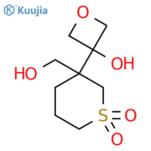 3-(hydroxymethyl)-3-(3-hydroxyoxetan-3-yl)-1lambda6-thiane-1,1-dione structure