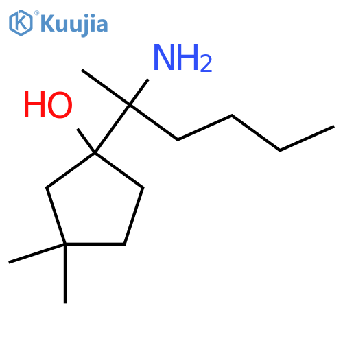 1-(2-Aminohexan-2-yl)-3,3-dimethylcyclopentan-1-ol structure