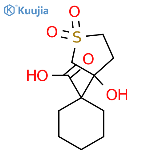 1-(3-hydroxy-1,1-dioxo-1lambda6-thiolan-3-yl)cyclohexane-1-carboxylic acid structure