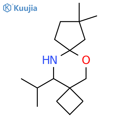 9,9-dimethyl-13-(propan-2-yl)-6-oxa-12-azadispiro3.2.4^{7}.2^{4}tridecane structure