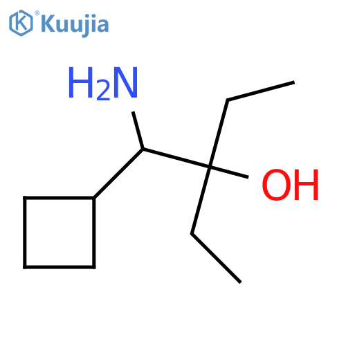 3-amino(cyclobutyl)methylpentan-3-ol structure